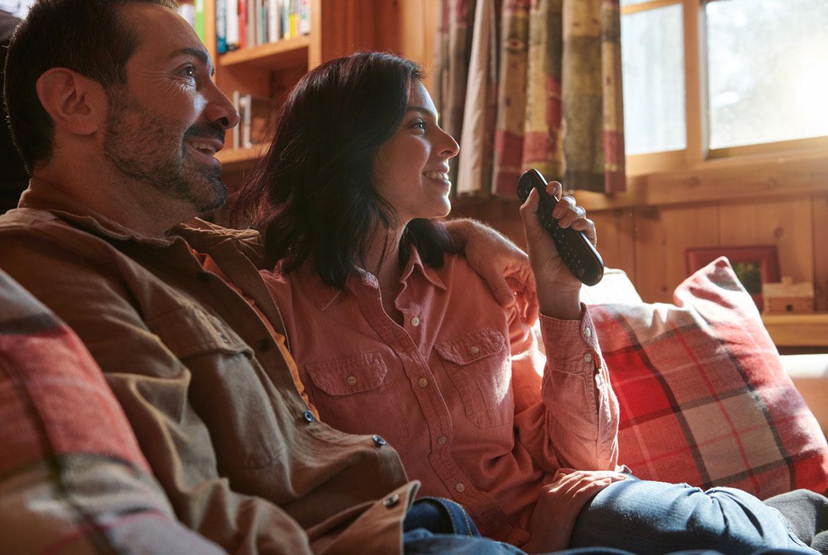 Couple using DISH Voice Remote